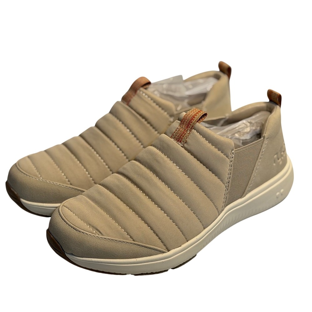 Ryka Ruka Quilted SlipOns Pursuit Terra Taupe Walking Shoes Comfort Women Size 6
